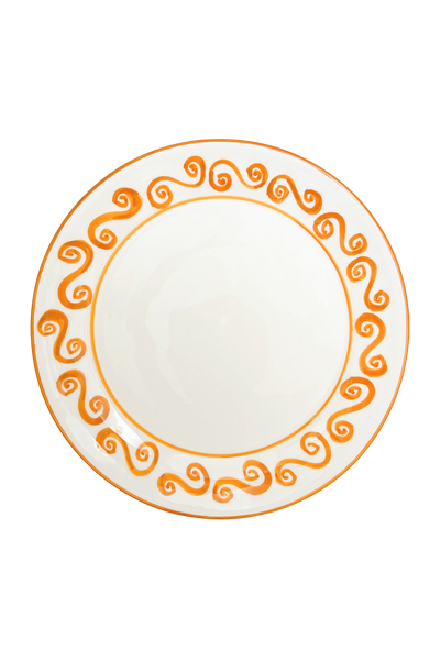 Woven Rosa Hand-painted Javea Serving Plate Set