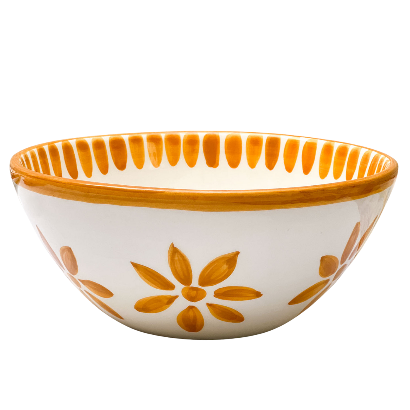Woven Rosa Hand-painted Veraneo Serving Bowl