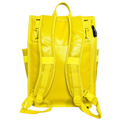 Goodordering Monochrome Rolltop Backpack Pannier Yellow - Radical Giving