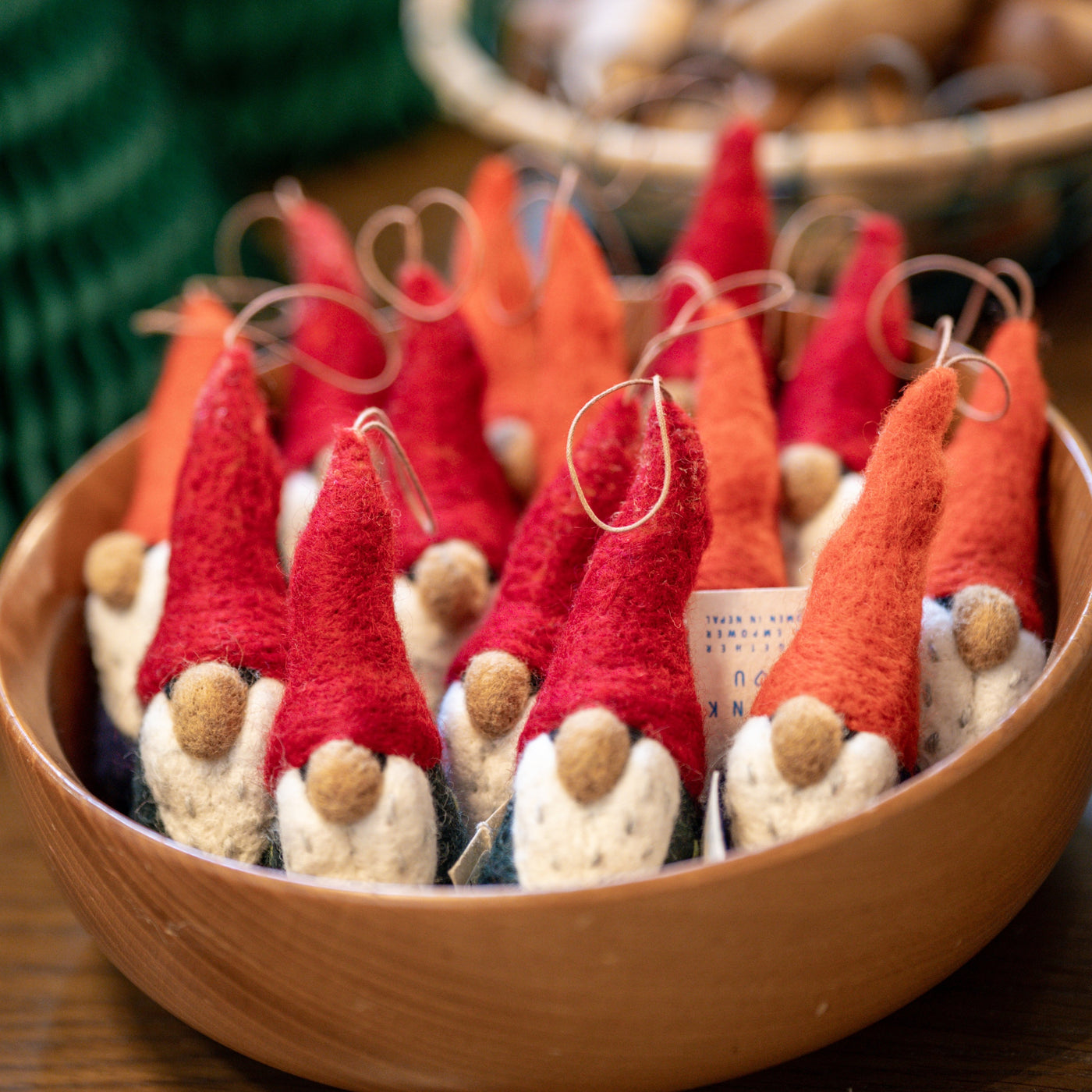 Handmade Felted Gnome Christmas Decoration - Radical Giving