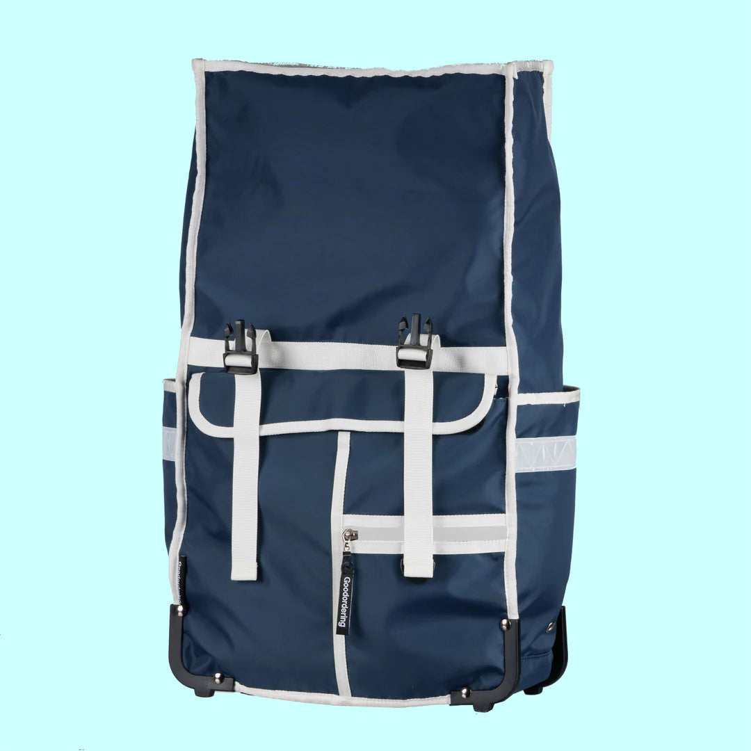 Goodordering Eco Rolltop Backpack Pannier Blue - Radical Giving