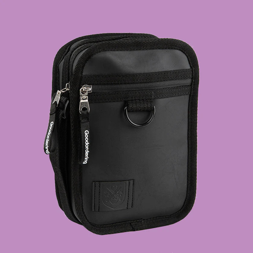 Goodordering Monochrome Gadget Bag Black - Radical Giving