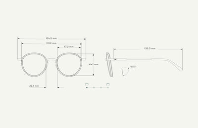 Sunski Baia Sunglasses Champagne Amber - Radical Giving