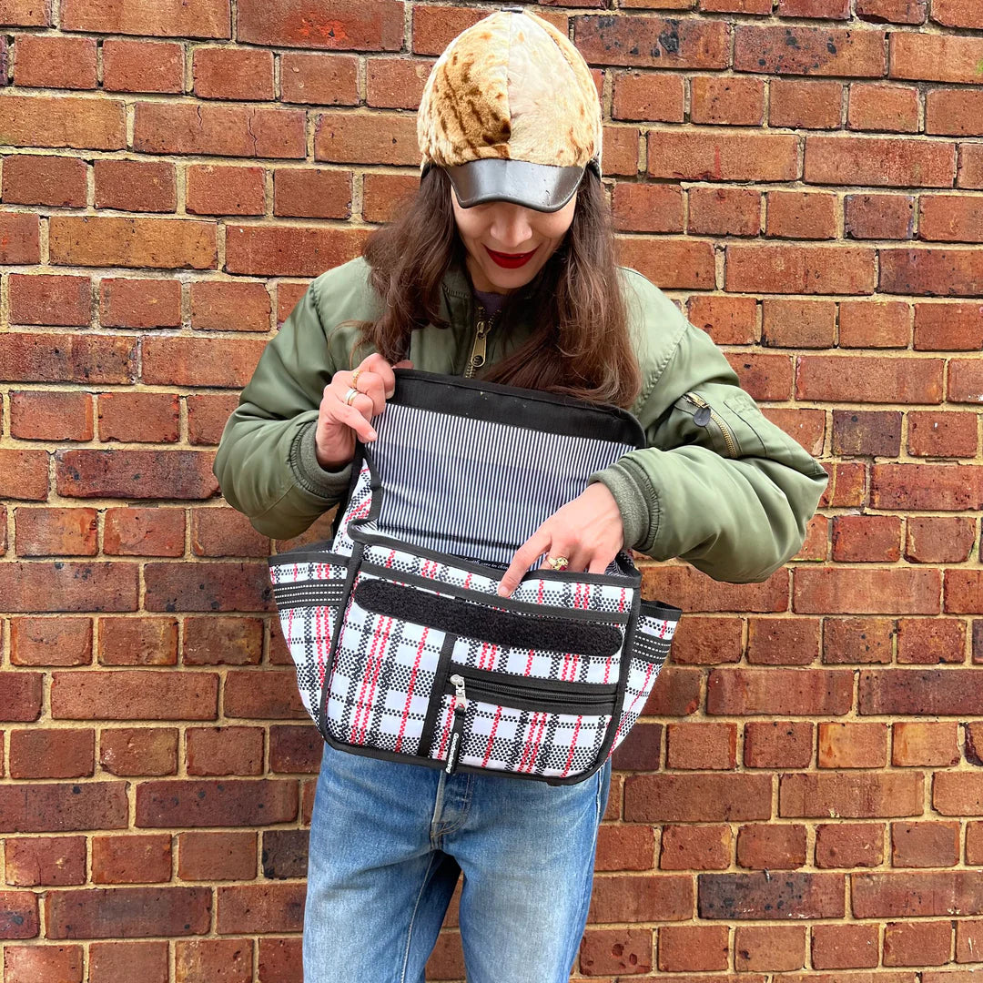 Goodordering Eco Tartan Classic Handle Bar Bag - Radical Giving