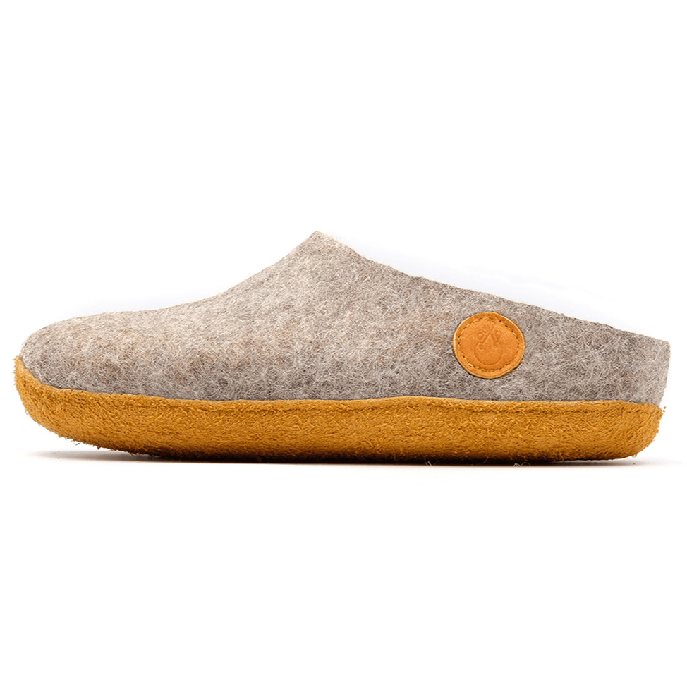 Wool Felt Slipper Himalayan Grey - Radical Giving - Nauseni