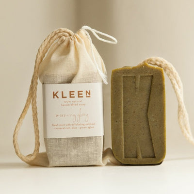 Kleen Morning Glory Natural Soap on a Rope - Radical Living