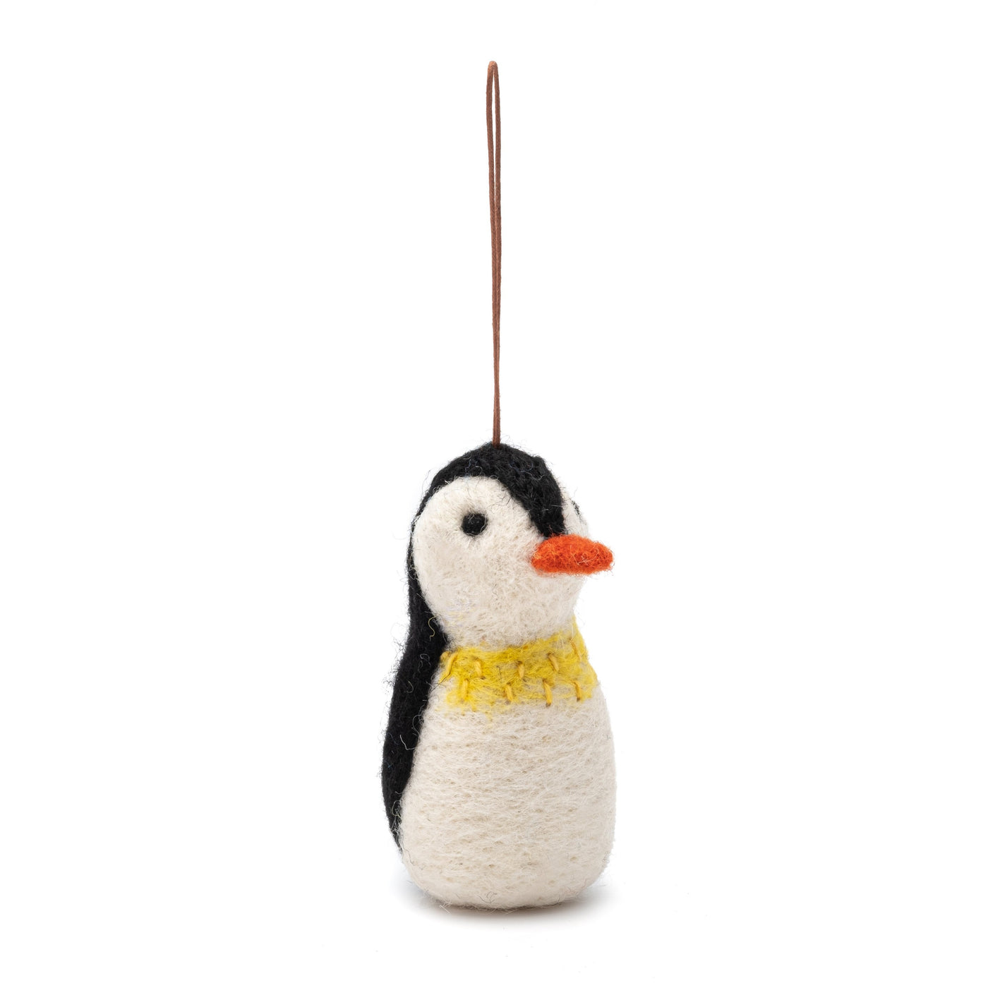 Nauseni - Handmade Felted Penguin Christmas Decoration - Radical Giving