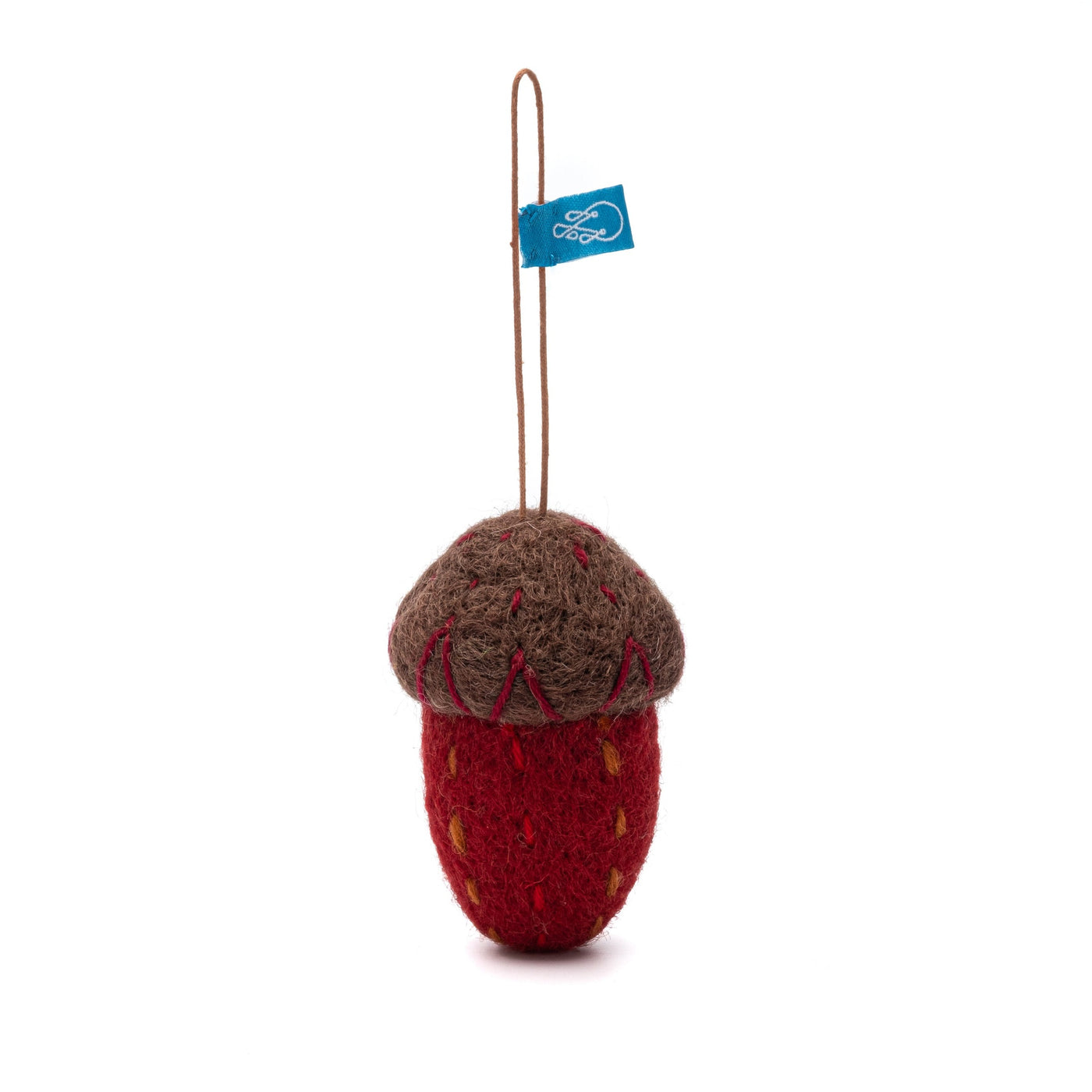 Handmade Felted Acorn Christmas Decoration - Radical Giving